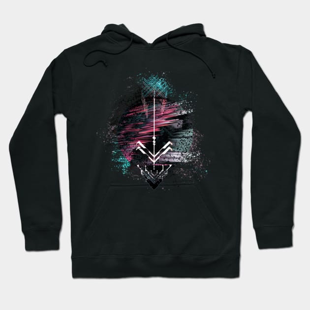 Abstract Splash Arrow Hoodie by BrightBeak